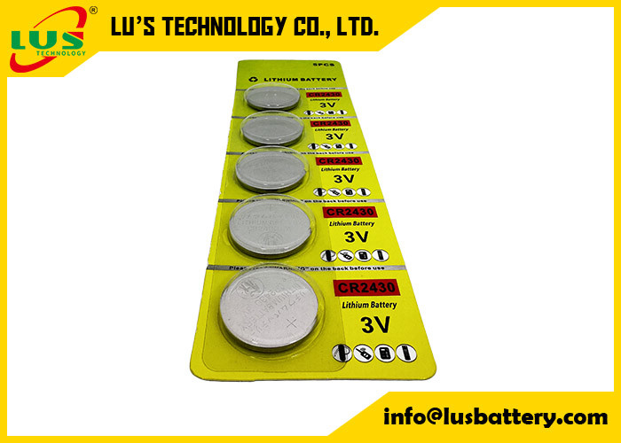 CR2430 Lityum Para Düğme Hücre bataryası 280mah yedekleme CR2430 L20 3 voltlu batarya