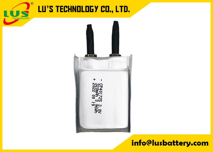 CP401725 Tek kullanımlık Li-MnO2 Cüzdan Pil 3.0V Ultra İnce LiMno2 Yumuşak Pil geçidi CB
