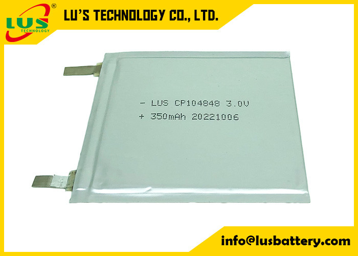 CP104848 3v birincil lityum pil 350mah süper ince hücreli OEM kartlar için