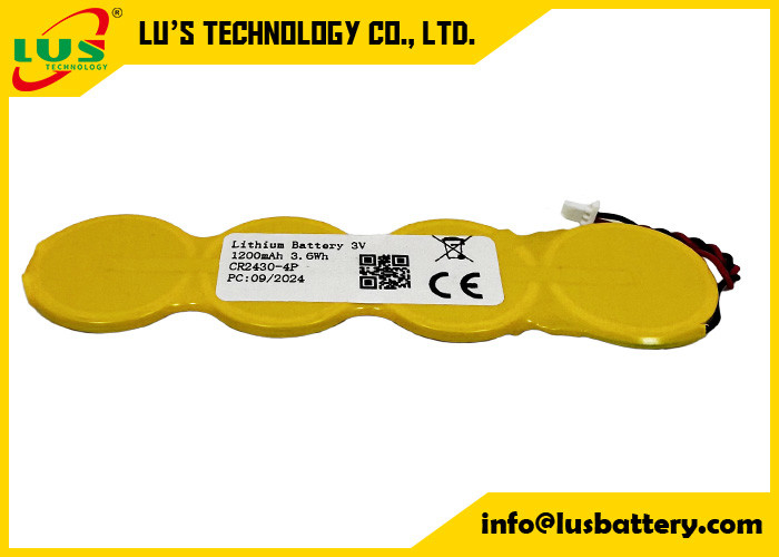 Ses-imagotag mriergy 3v 1200mah CR2430 limno2 madeni para hücresi pil paketi OEM CR2430-4P