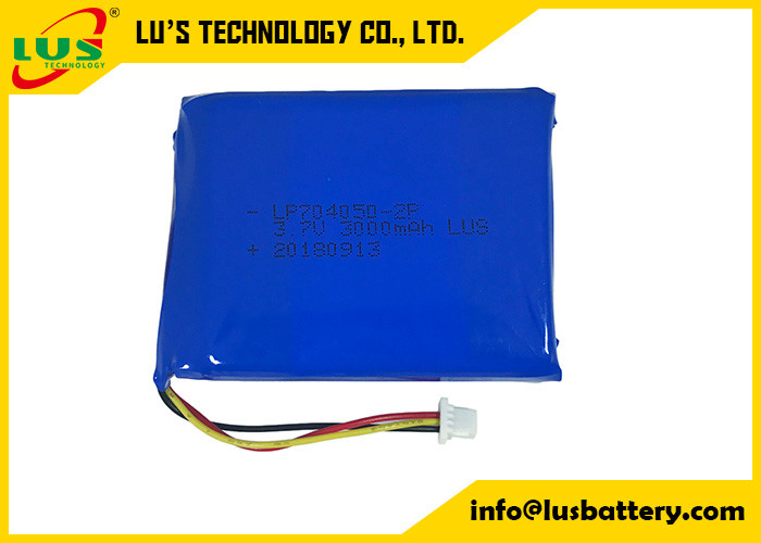3.7v 1600mah 704050 lipo pil şarj edilebilir lityum polimer pil paketi LP70450-2P 3000mah