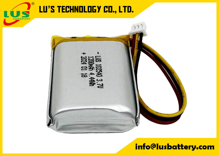 şarj edilebilir lityum polimer pil LP102540 3.7V 1200mAh 4.44Wh 3.7 V Lipo pil OEM