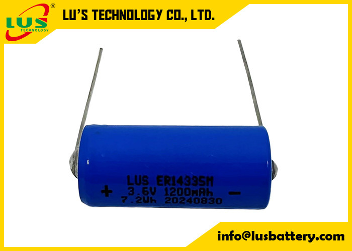ER14335 3.6V 1.65Ah 2/3AA Aksyal Kurşun özelleştirme Lisocl2 pil ER14335
