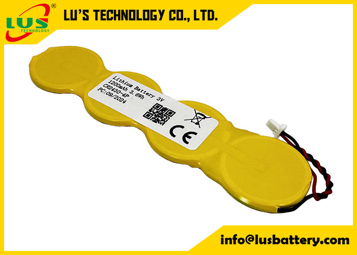 küçük boyutlu lityum pil 1200mah 3.0 volt Lityum düğme hücreli pil CR2430 1S4P pil paketi