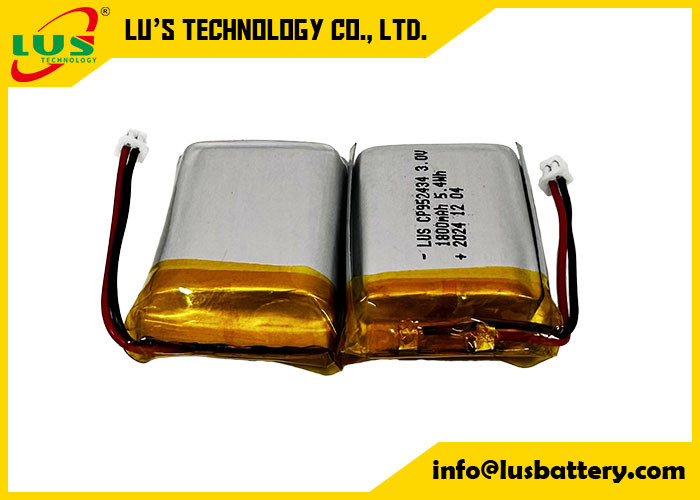 Lityum Mangan Dioksit pil CP952434 Yumuşak paketli lityum pil 1800mah 3,0 voltluk pil