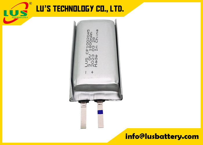 Yeniden şarj edilemez İnce lityum iyonlu yumuşak paketli pil hücresi CP1002045 3.0 volt lityum pil 2000mah