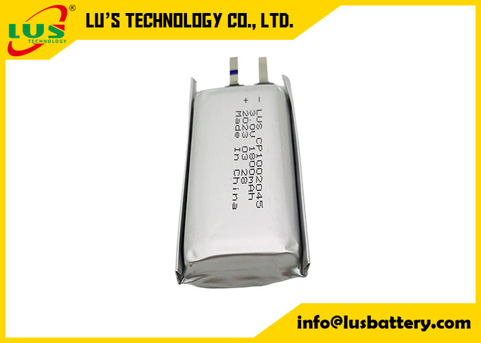 Yeniden şarj edilemez İnce lityum iyonlu yumuşak paketli pil hücresi CP1002045 3.0 volt lityum pil 2000mah