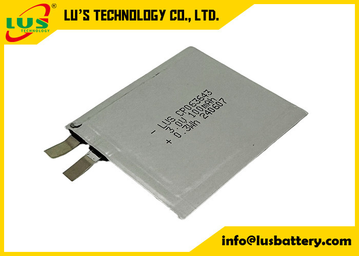 CP063643 3.0 volt 100mAh Küçük lityum pil 3V CP063643 IOT/RFID için ultra ince pil