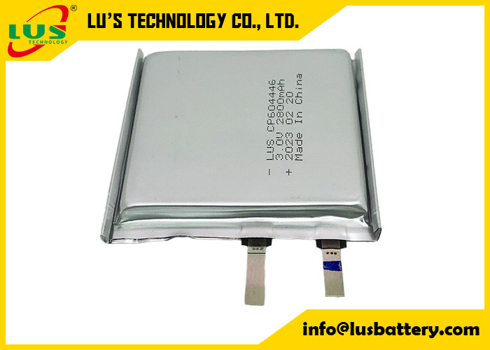 Cp604446 Limno2 Pouch Cell 3.0 volt 2800mah lityum pil Cp604446 birincil hücre pili
