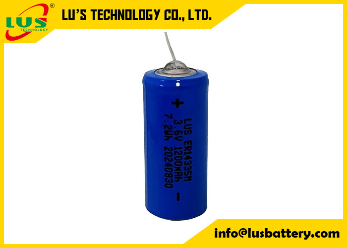 3.6V 2/3AA ER14335M Lityum Thionyl Chloride piller özel terminallerle ER14335M piller
