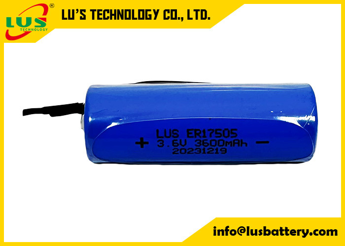 Şarj edilemeyen pil 3600mAh 3.6 volt ER17505 Lityum Tionyl Klorür Pil özel terminaller