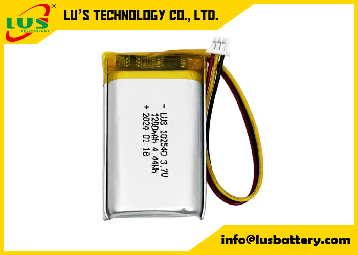 Lipolymer Pil 4.44Wh 3.7 V Lipo Piller 1200mAh LP102540 lityum pil 3.7Volt pil hücresi