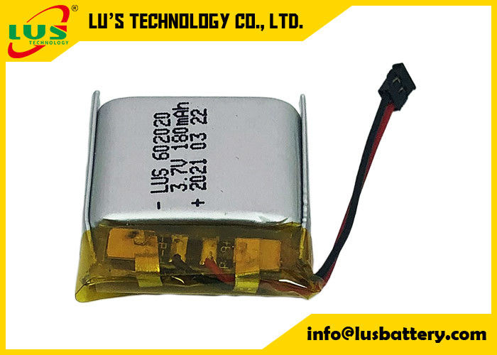 3.7V 180mAh Lipo Polymer Şarj edilebilir Pil LP602020 Lityum Pil 180mah 3.6V Pil