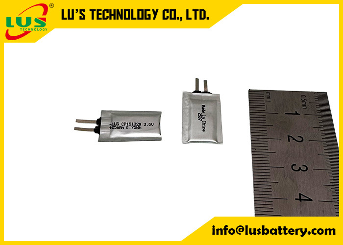Ultra Thin Cell pil 3.0V 25mAh Cp151320 Birincil Lityum pil CP151220 limno2 pil