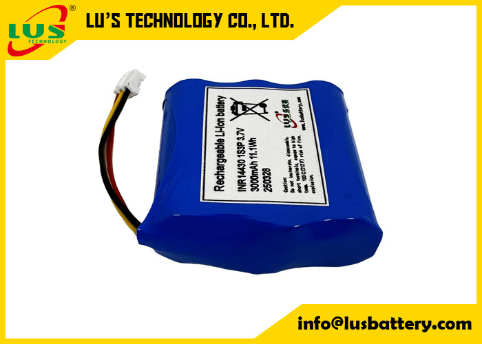 INR14430 3.7V 3000mah Lityum İyon Pil 1S3P şarj edilebilir li-ion pil takımı özel