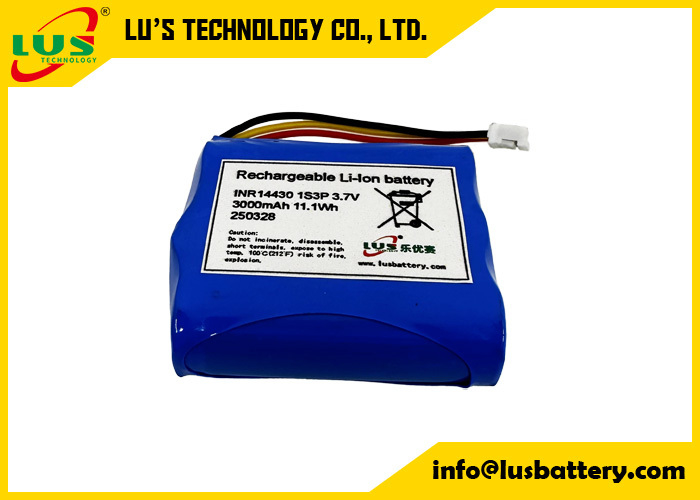 3.7V 3000mah şarj edilebilir pil 14430 1S3P lityum iyon pil takımı 3.6 volt pil OEM
