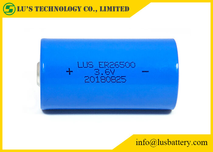 ER26500 C Boyut Lityum Tiyonil Klorür Pil Mavi Renk 9000mAh Kapasite