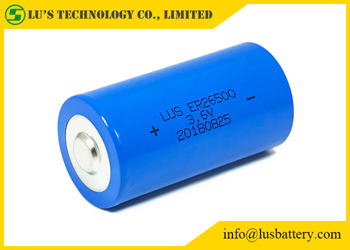 ER26500 C Boyut Lityum Tiyonil Klorür Pil Mavi Renk 9000mAh Kapasite