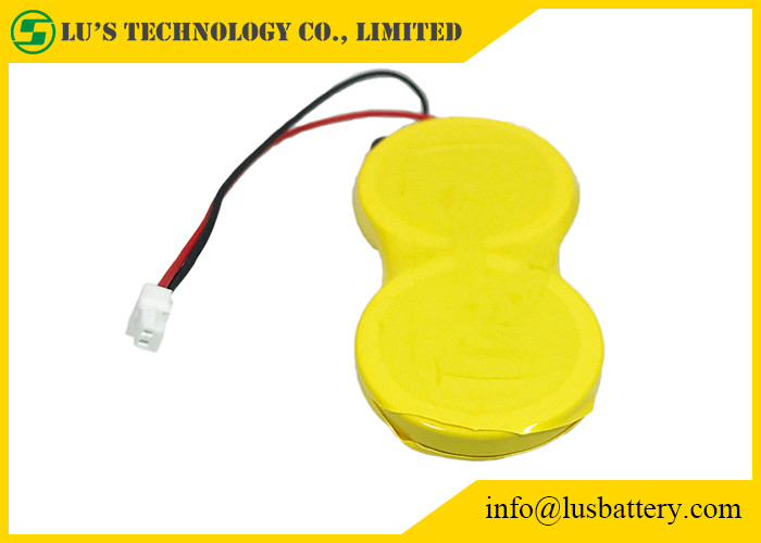 Etiketler için 3V 1200mah Lityum Düğme Hücre CR2450 CR2450-2P JST Terminalleri