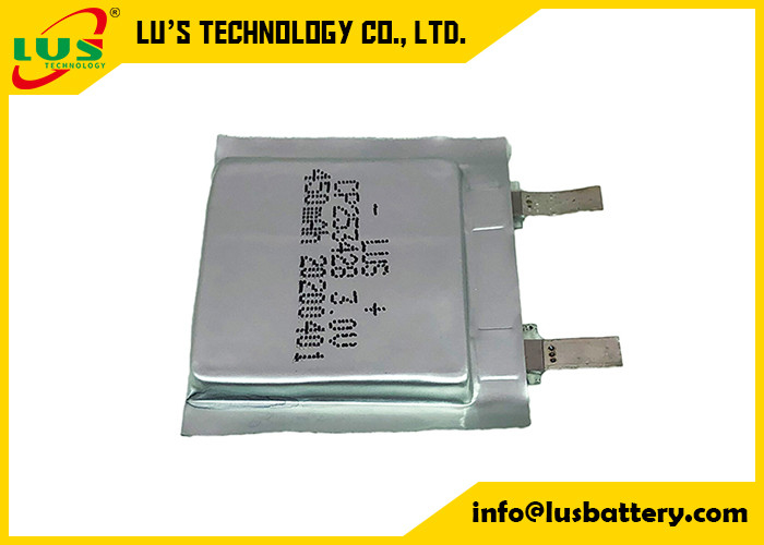 Enjeksiyon Etiketi için Esnek 450mah LiMnO2 Birincil Polimer Pil CP253428